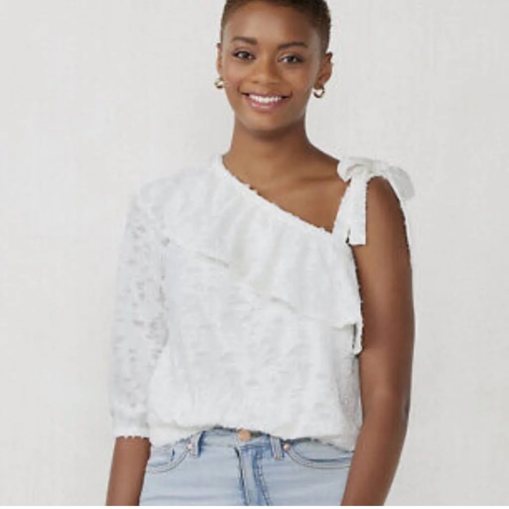NWT Lauren Conrad one shoulder top sz XL